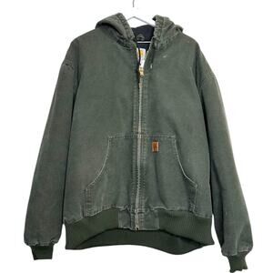 Carhartt Men’s Vintage Duck Active Jacket 2XL Green – Oversized Workwear Coat